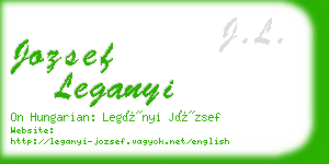 jozsef leganyi business card